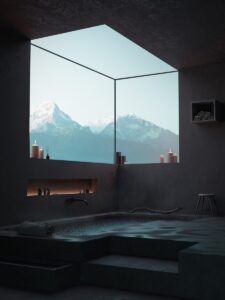Calm health resort and relaxation concept